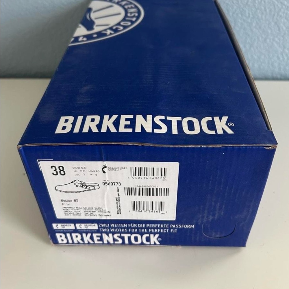 Birkenstock Light Pink Suede Slip-Ons - Picture 6 of 6